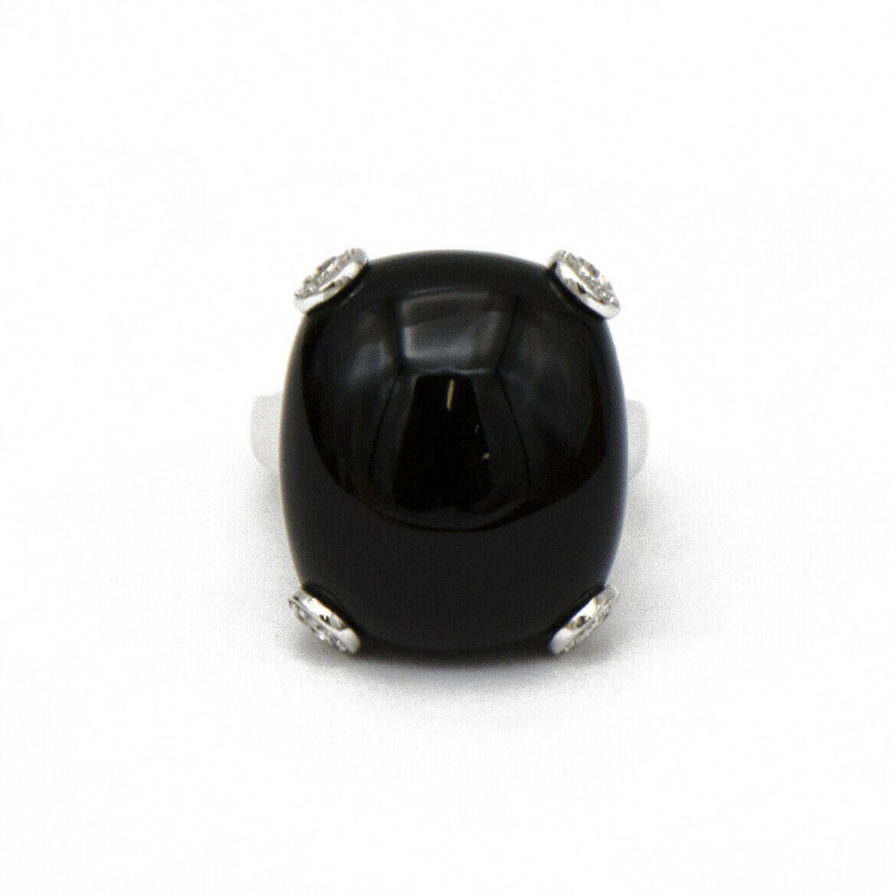 Ladies Large Black Onyx Ring